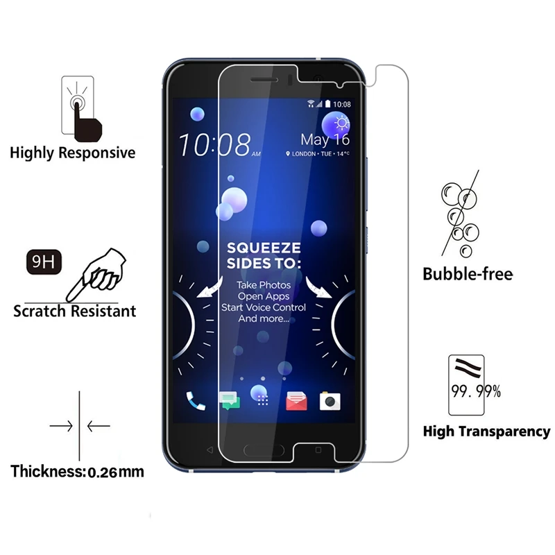 2 шт. закаленное Стекло СПС Стекло htc U11 Экран протектор СПС htc U11 U 11 Стекло для htc U11/Vive против царапин защитная пленка