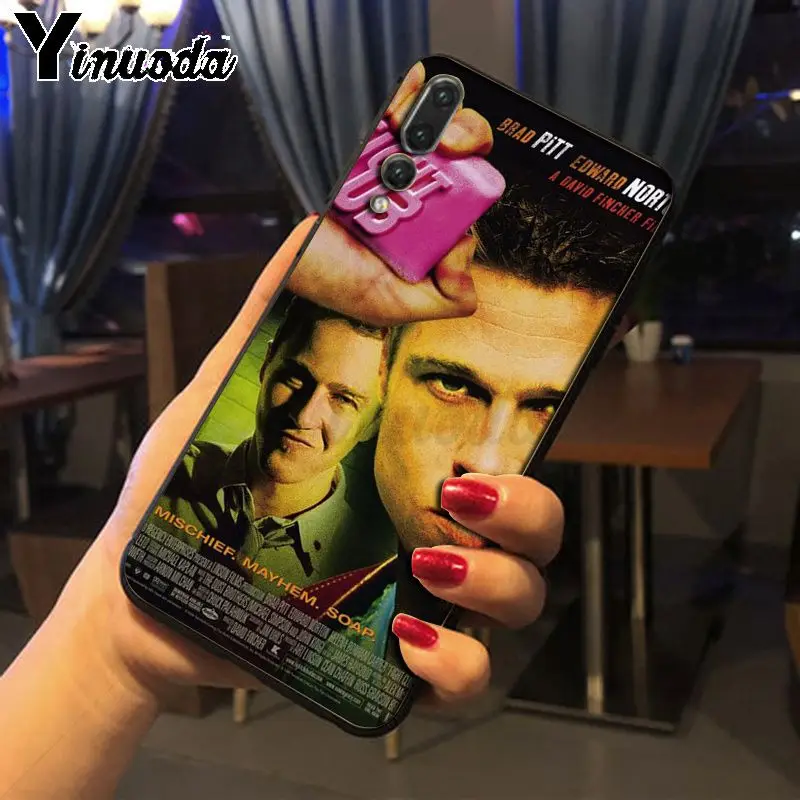 Чехол для телефона Yinuoda Fight Club Brad Pitt Movie Poster Coque в виде ракушки аксессуары чехол huawei