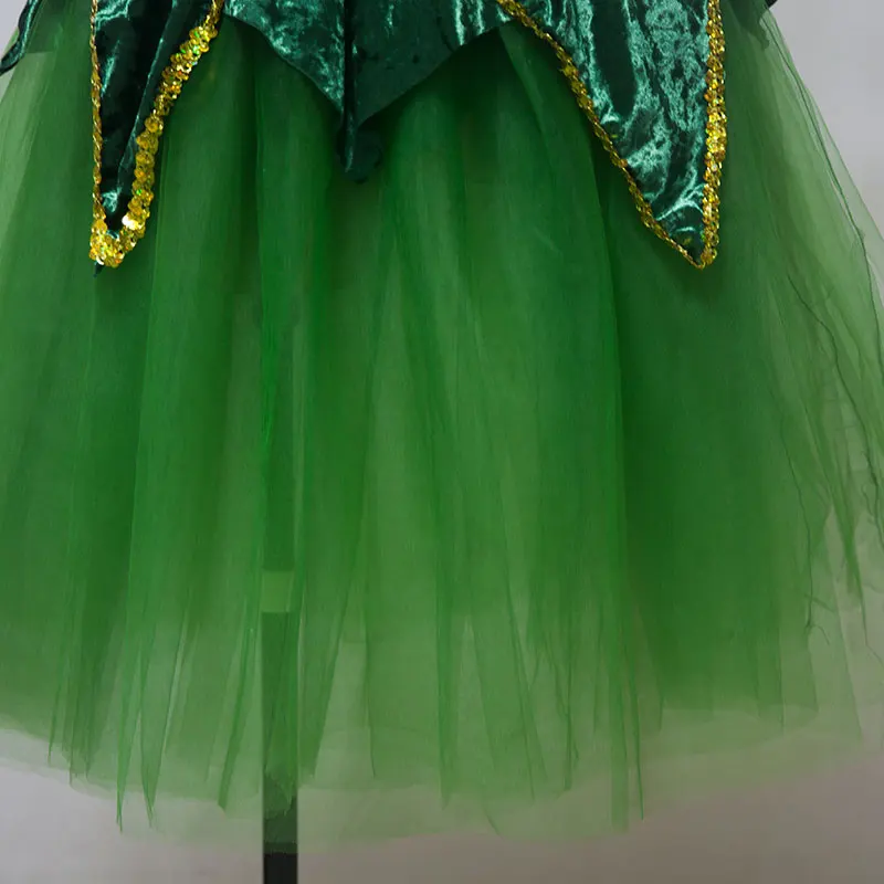 New arrival women ballet costume tutu green velvet bodice romantic lady dance | Тематическая одежда и униформа