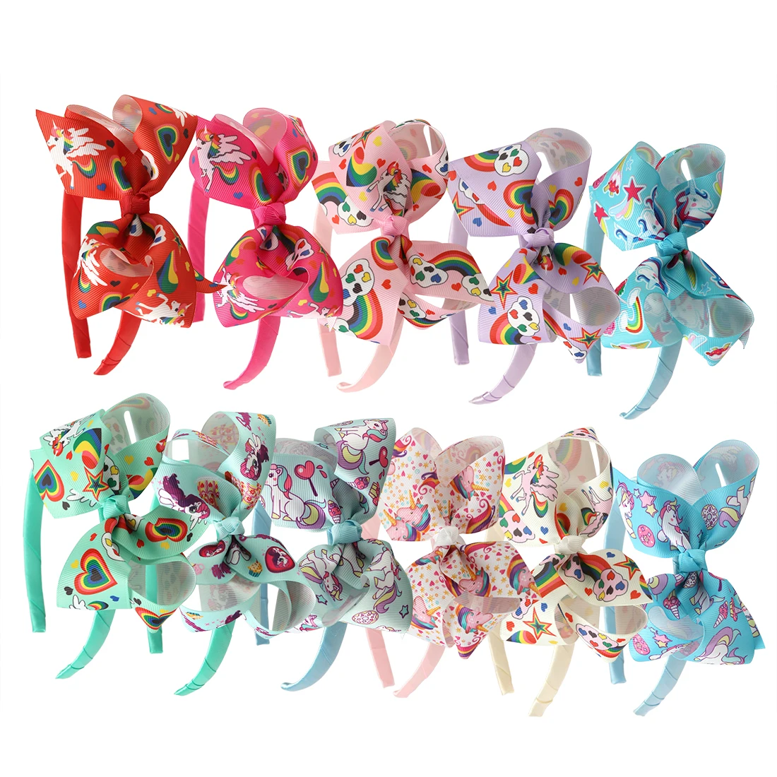 Единорог лента радуга единорог аксессуары для волос 1 шт. 4 5 дюйма|hair bows|hair bows for