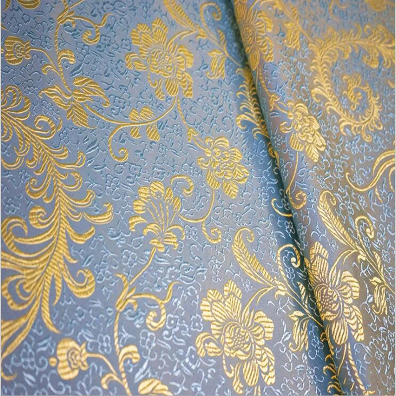 high quality damask jacquard brocade fabric for cheongsam diy cloth table cloth cushion curtain sofa patchwork upholstery felt