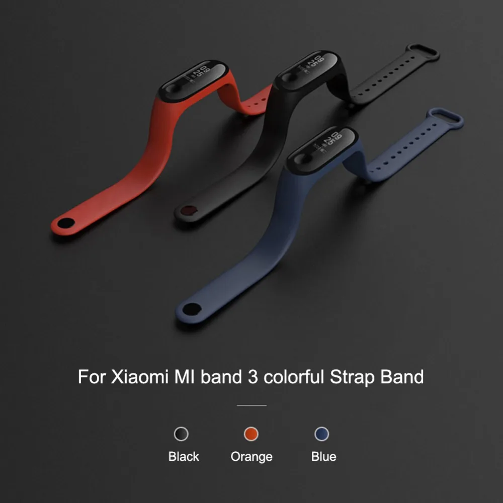 Оригинальный цветной силиконовый браслет Mi Band 3 для умного браслета