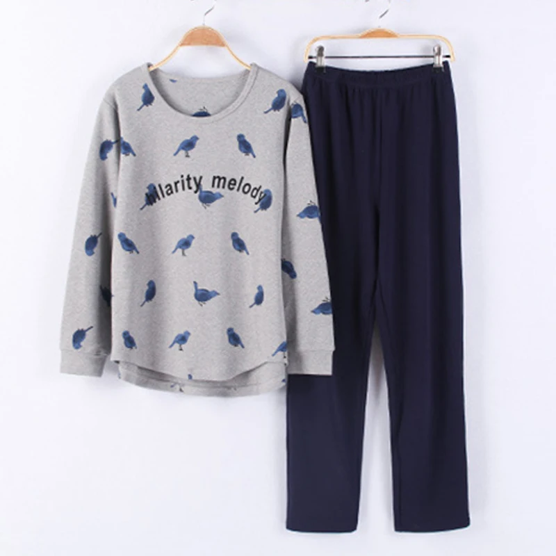 Весенне осенняя модная Пижама для женщин пижама с круглым вырезом женские