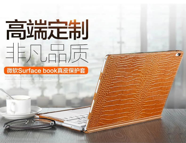 Чехол из натуральной кожи для microsoft Surface Book 2 13,5 ''Tablet PC Laptop Sleeve split дизайн для Book2 экранная пленка подарок