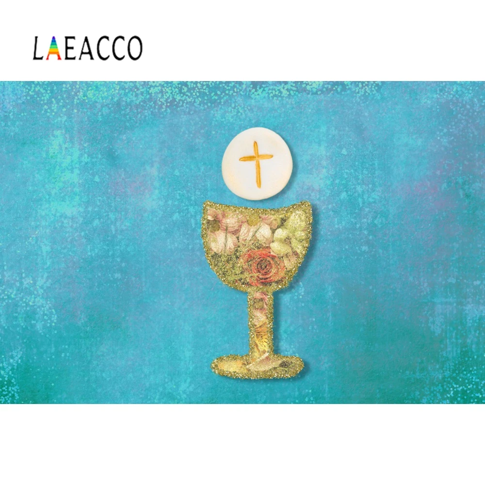 Laeacco фон для фотосъемки детей с изображением золотого Халса и Креста на первое