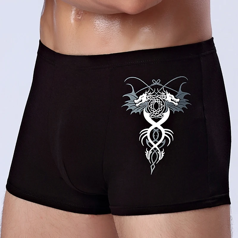 Фото Трусы-боксеры мужские LOBEIOK, дышащие, 4 цвета, M, L, XL, XXL, 3XL, боксеры сексуальное белье №2