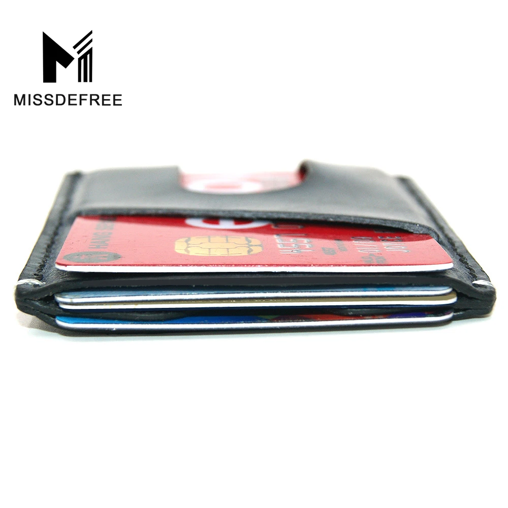 RFID Блокировка мужчины кошелек визитница металлический держатель кредитной