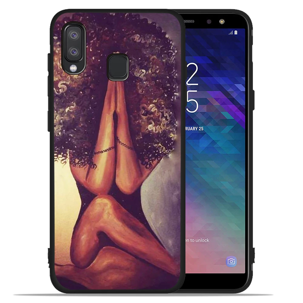 Мягкий силиконовый чехол для samsung Galaxy A50, чехол для девочек в африканском стиле, чехол для samsung A10 A20 A30 A40 A70 M10 M20, чехол, Etui