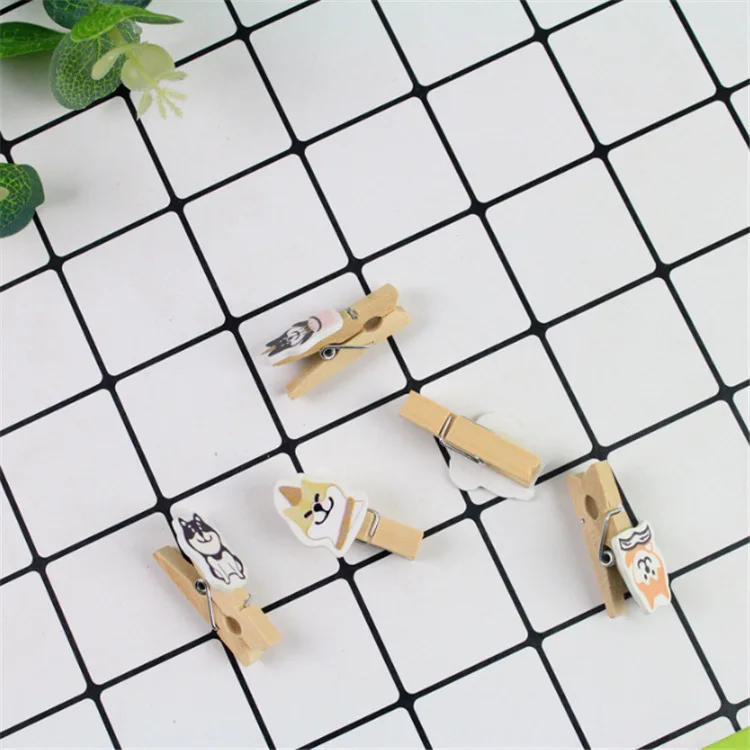 10 шт./упак. небесная собака деревянная прищепка для изготовления фотографий DIY