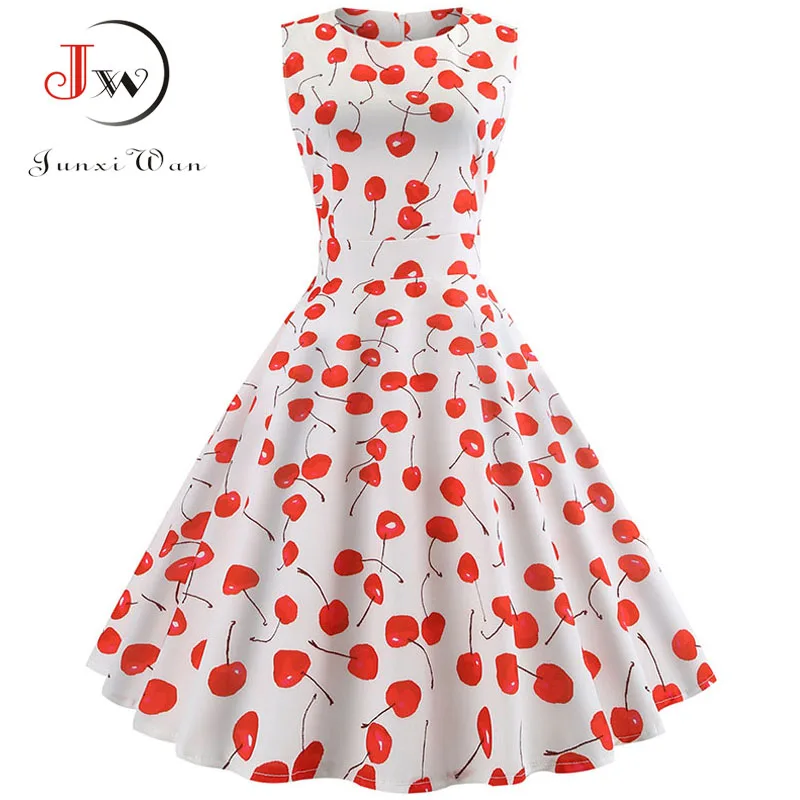 Женское летнее платье элегантное большого размера с цветочным принтом винтажное