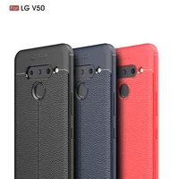 for lg v50 thinq 5g cases cover carbon fiber brushed soft silicone tpu protective phone back cover for lg v50 thinq q7 v40 g7 g6
