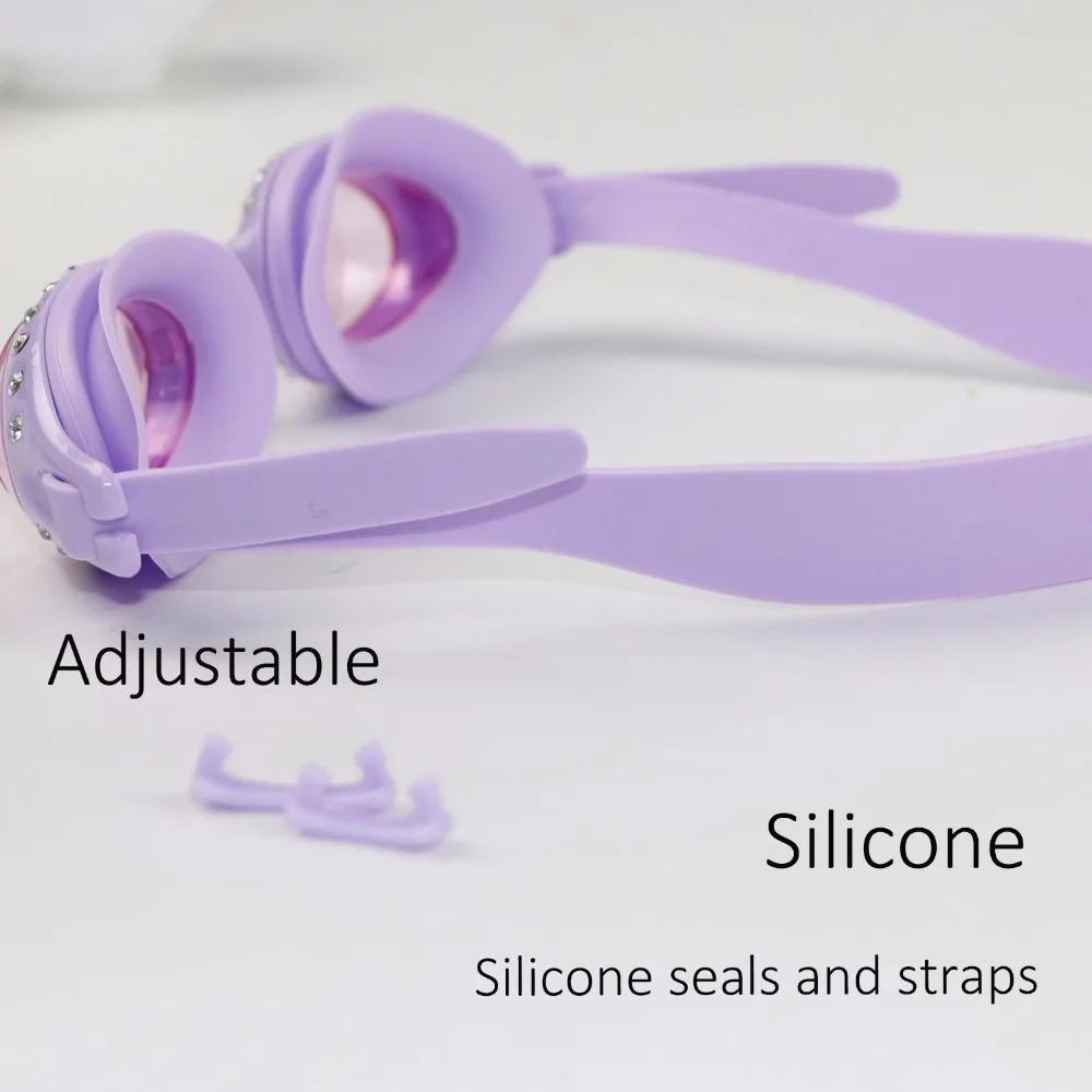 Антизапотевающие солнцезащитные очки для плавания детей регулируемые