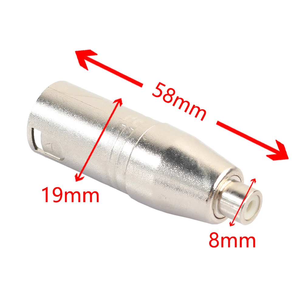 2 шт./лот металла XLR 3 контактный разъем для гнездовой RCA аудио адаптера Hi Fi