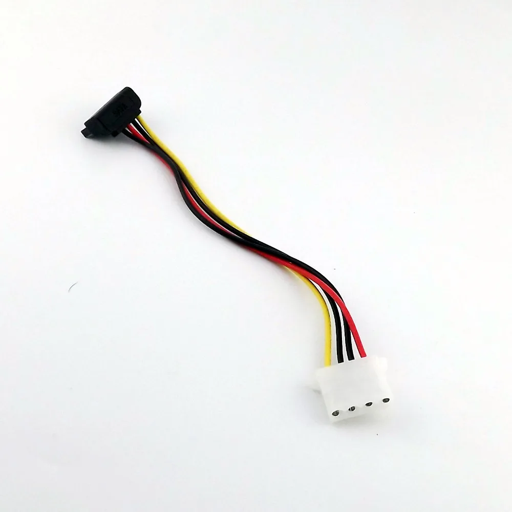 20x IDE 4 контактный разъем Molex к SATA 15 90 градусов прямоугольный адаптер питания для