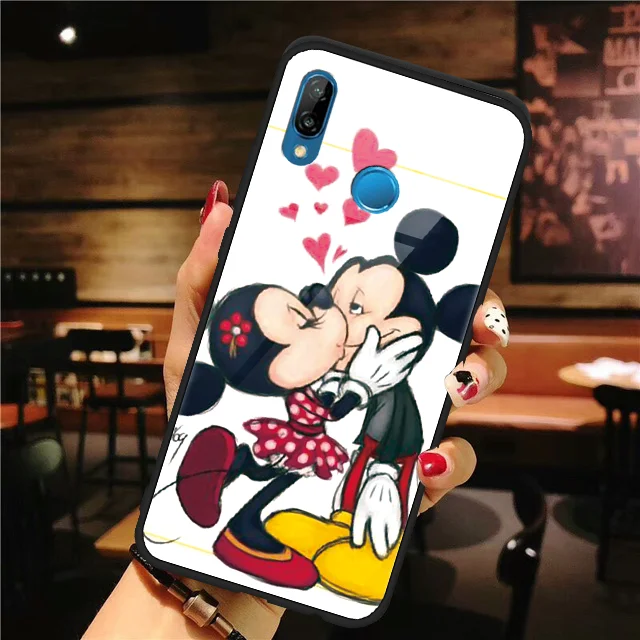 Мультфильм милый закаленное Стекло чехол для huawei Nova 3 3i 4 P20 P30 P9 P10 плюс P Smart Коврики 20X9 10 20 Lite рro Y9 чехол - Цвет: mnqbdjw