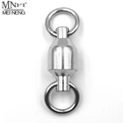 MNFT 50 шт.лот, рыболовные вертлюжные кольца из нержавеющей стали, коннектор 3 см-3,6 см, длина тяжелых однотонных колец, размер 6 #7 #8 #