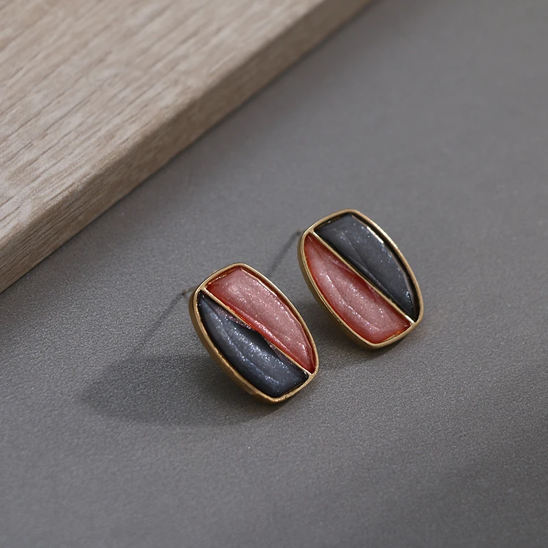 Yhpup Minimalist Cushion Geometric Stud Earrings Statement Acrylic Charm Earring For Women Party Jewelry Brincos | Украшения и