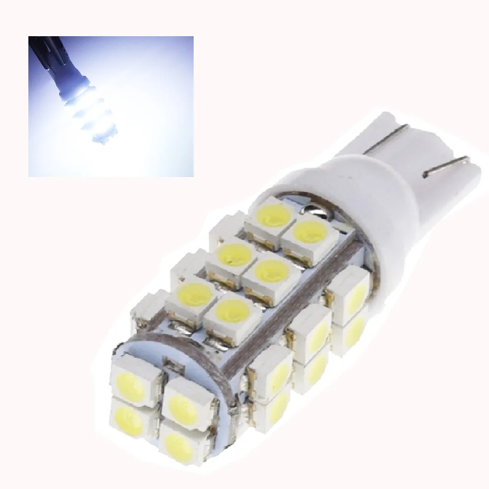 Yushuangyi 10 шт. T10 28smd 28 светодиодный 1210/3528 автомобиля высокой Мощность 168 194 W5W белый SMD