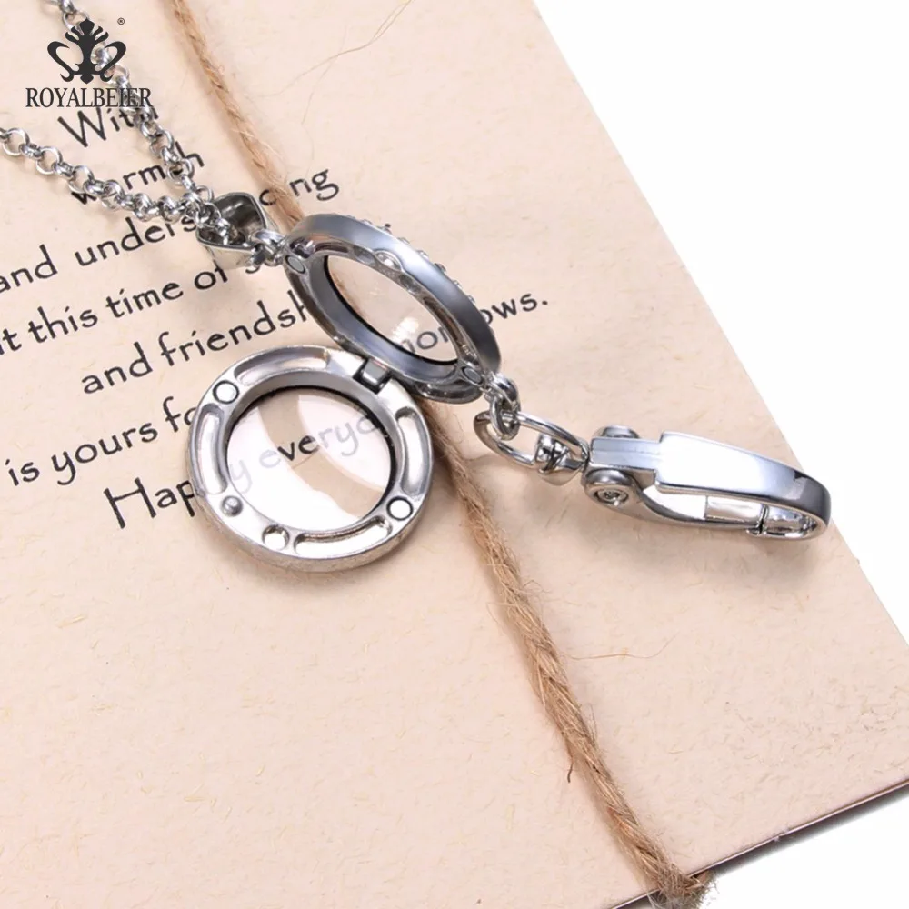 Мульти Стили кулон с фото ожерелье стандарт и стразы рамка в форме сердца стекло