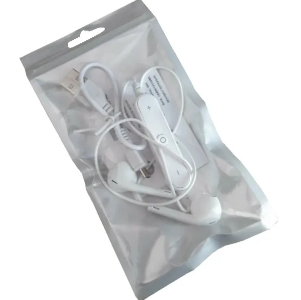 white bag packing Продвижение стерео Bluetooths наушники S6 проводные наушники для Iphone и samsung - Цвет: white bag packing