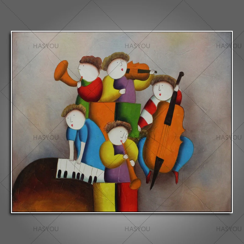 aritist handmade modern canvas oil painting Abstract wall art for living room hotel kindergarten decoration | Дом и сад