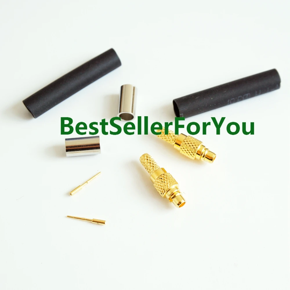 10 шт. MMCX штекер обжимной прямой RF разъем для RG316 RG179 RG174 кабель C|connector crimp|connectors for