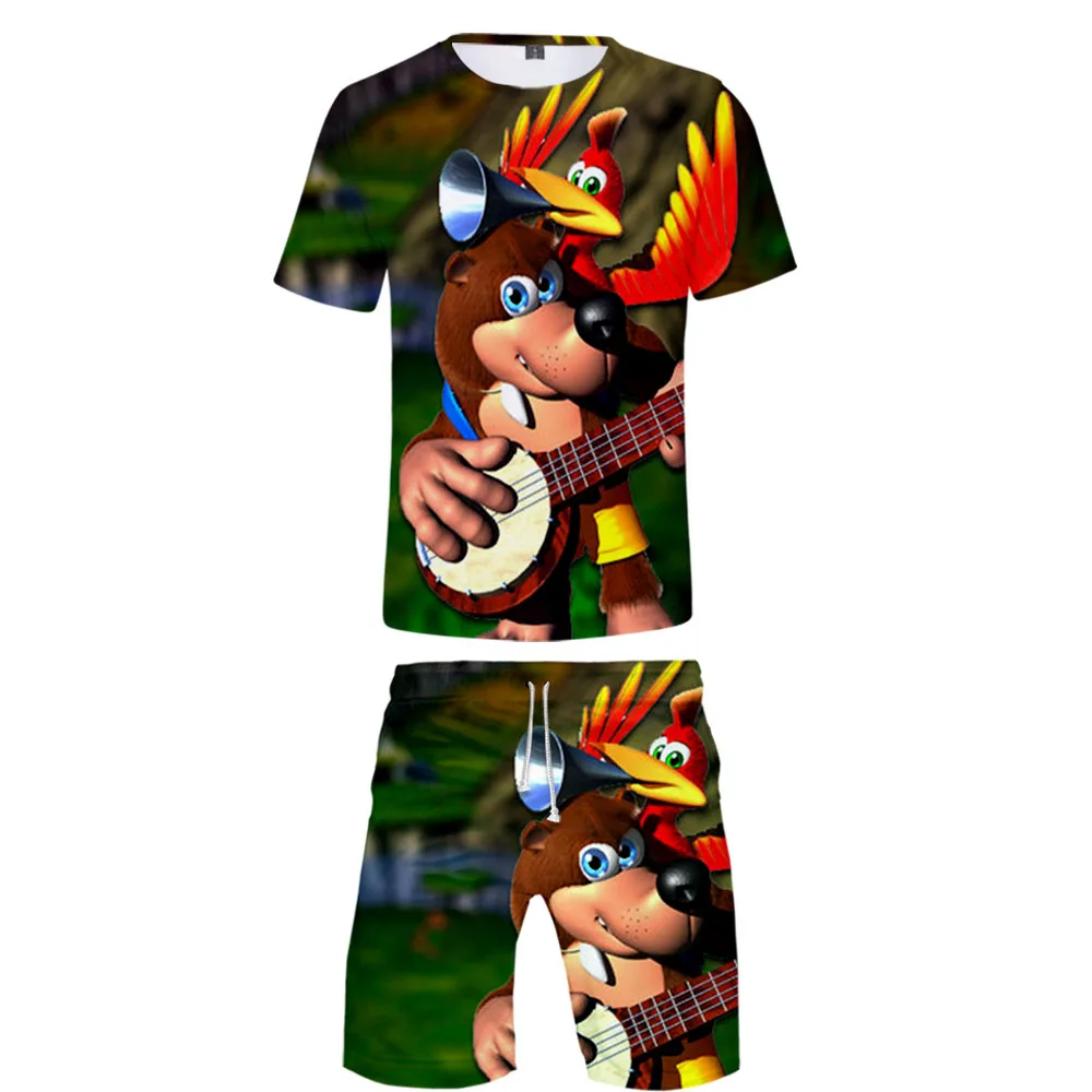 

Banjo Kazooie 3D Printed Two Piece Set Trendy Summer T-shirts+Casual Shorts Hot Sale 2019 Trendy Streetwear Clothes