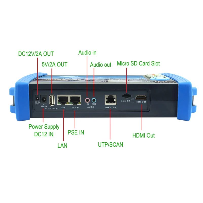 H.265 4 К IP 5MP 8MP CVI TVI AHD 1080 P HD SDI CVBS Камеры ВИДЕОНАБЛЮДЕНИЯ тестер с TDR Cable tracer