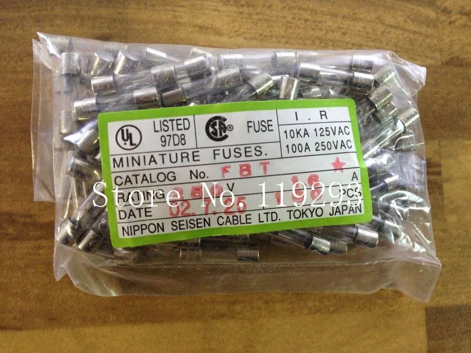 [SA] Японский импортный струйный предохранитель FBT 5X20 1.6A250V оригинальный