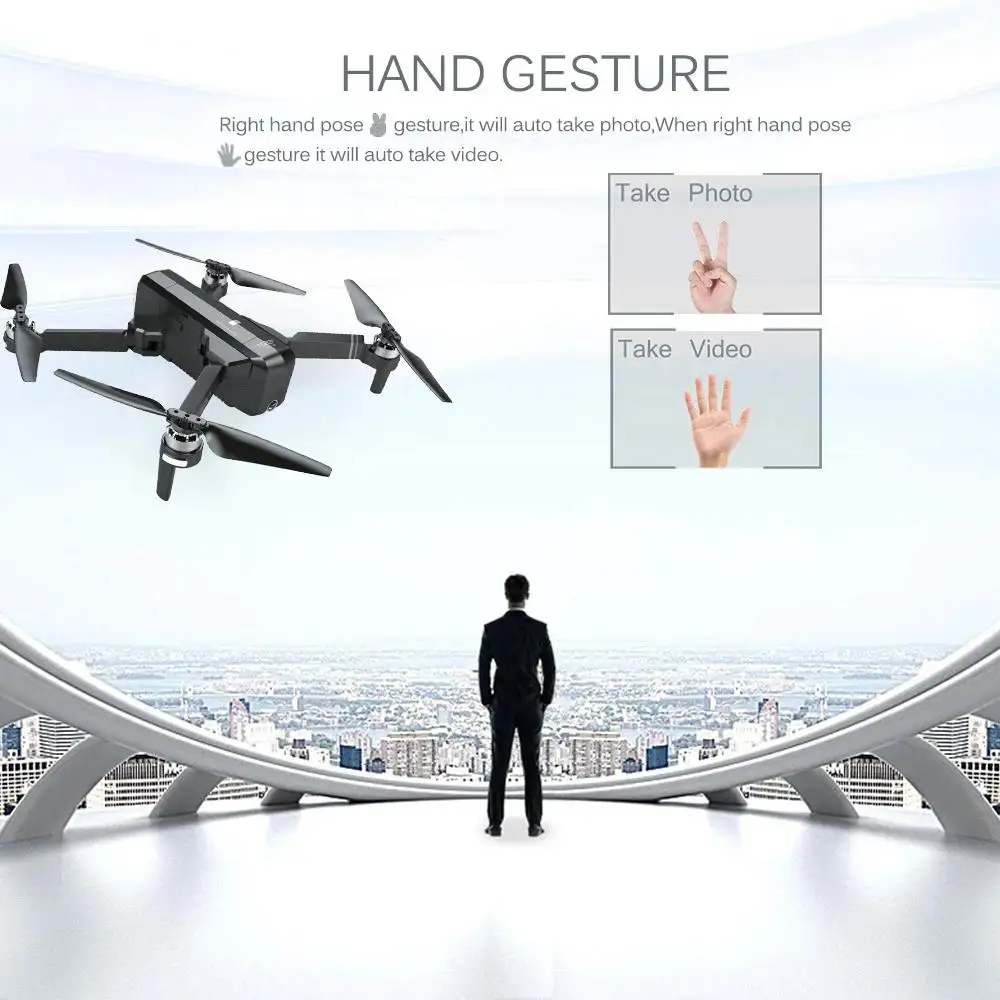 SJRC F11 PRO 5G Wifi FPV gps бесщеточный Квадрокоптер 25 минут время полета RC Дрон 1080 P/2 K HD камера с сумкой для хранения