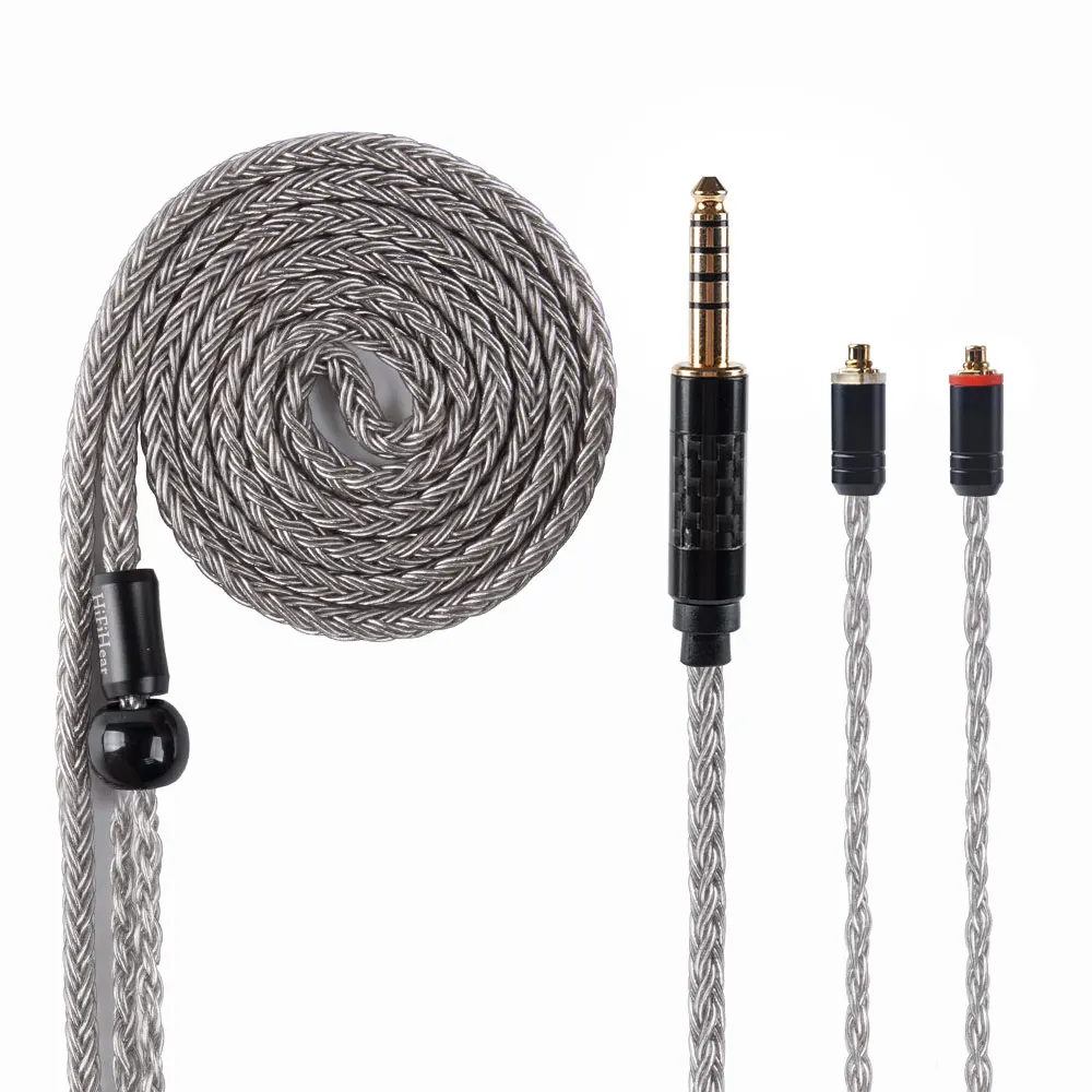 16-жильный посеребренный кабель AK hifiears 2 5/3 5/4 4 мм балансировочный с MMCX/2-контактным