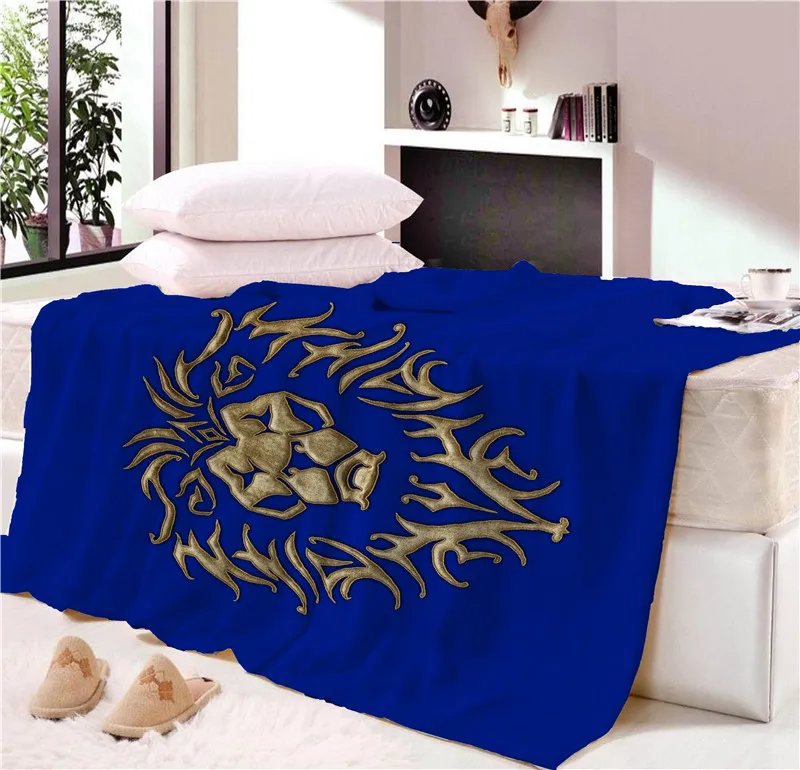 Cartoon World of war For The Horde Alliance Blanket Mat Bedspread Soft Fleece Throw Blanket Sofa Soft Winter Cosplay