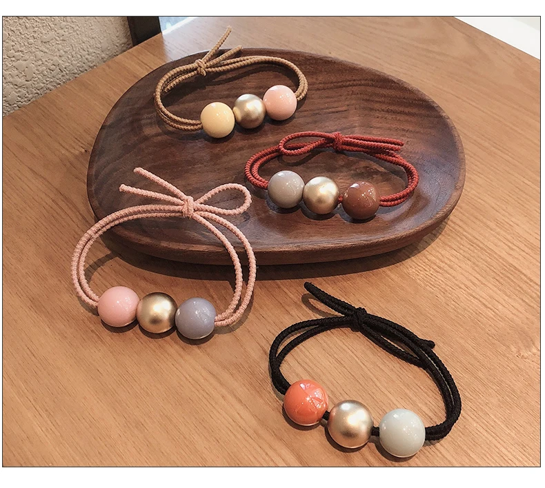 Korean Edition of Sweet and Simple Adult Girl Bracelet with Double-purpose Leather Tendon Jewelry