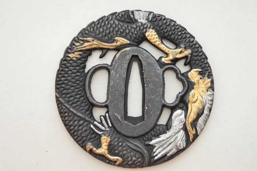Чудесный Сплав Tsuba Guard для японского Tsuba самурайский меч катана Guard Wakizashi хороший