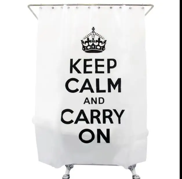 Модная занавеска для душа сохраняет спокойствие и переносит душ ванной