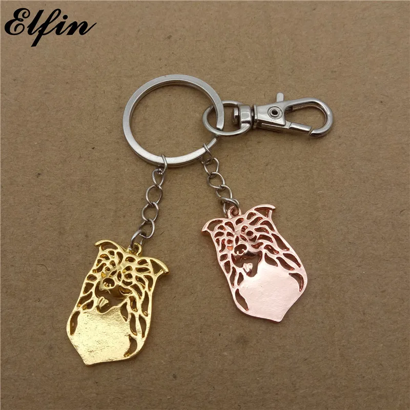 Elfin 2017 Trendy Border Collie Key Chains Gold Color Silver Fashion Jewellery Rings | Украшения и аксессуары