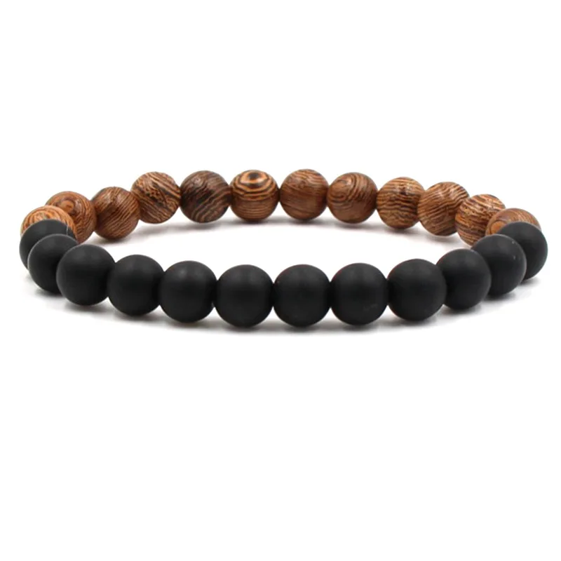 

Lava Volcanic Stone Charm Bracelets Men And Women Same Paragraph Surrounding Closure Without Opening The Chain Beads Bracelet