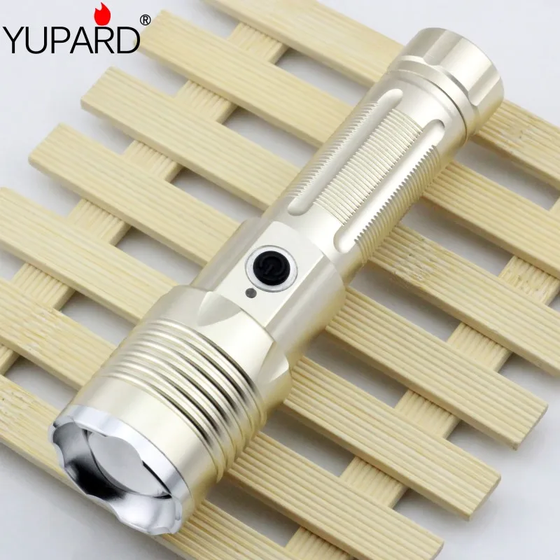 YUPARD XM-L T6 1000 люмен светодиодный фонарик масштабируемый для 3xAAA или 1x18650 26650