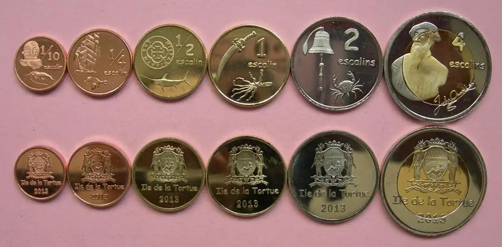 

6pcs Turtle Island coin 2013 year 100% original coin Not circulated