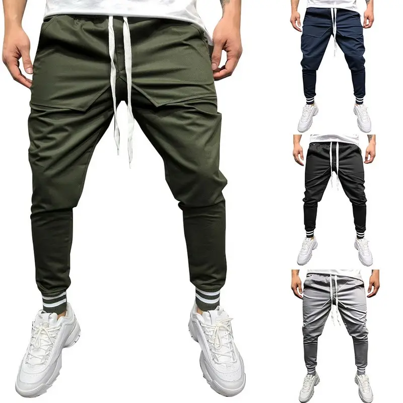 LASPERAL мужские обтягивающие штаны осенние однотонные Лоскутные для бега фитнес