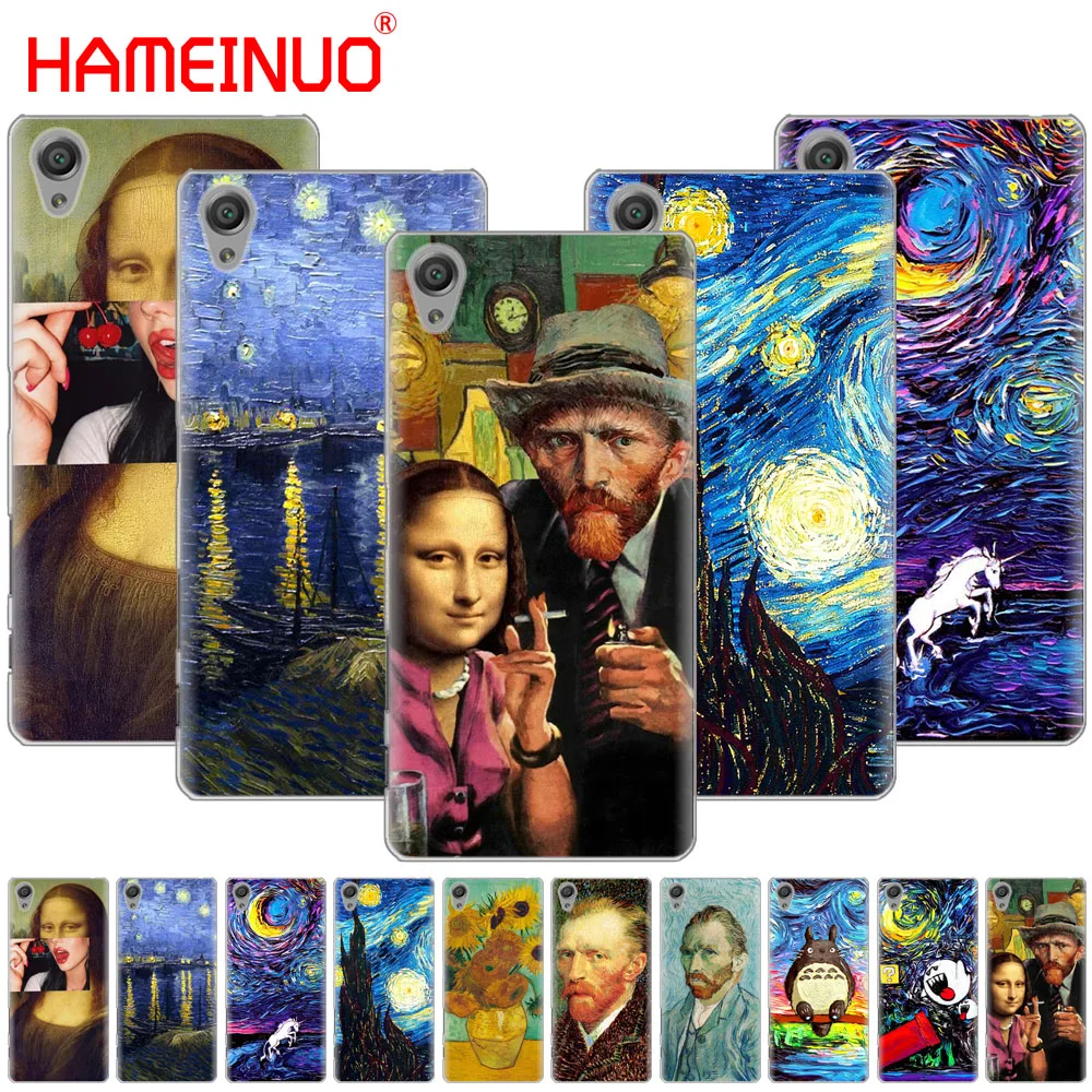 HAMEINUO Van Gogh чехол для телефона с изображением звездной ночи sony xperia C6 XA1 XA2 XA ULTRA X XP L1 L2