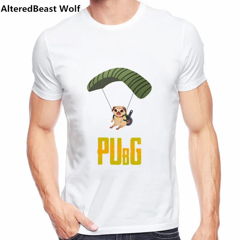Pubg Забавные футболки Playerunknown's Battlegrounds Футболка мужская Winner Chicken Dinner Tshirts Camisa