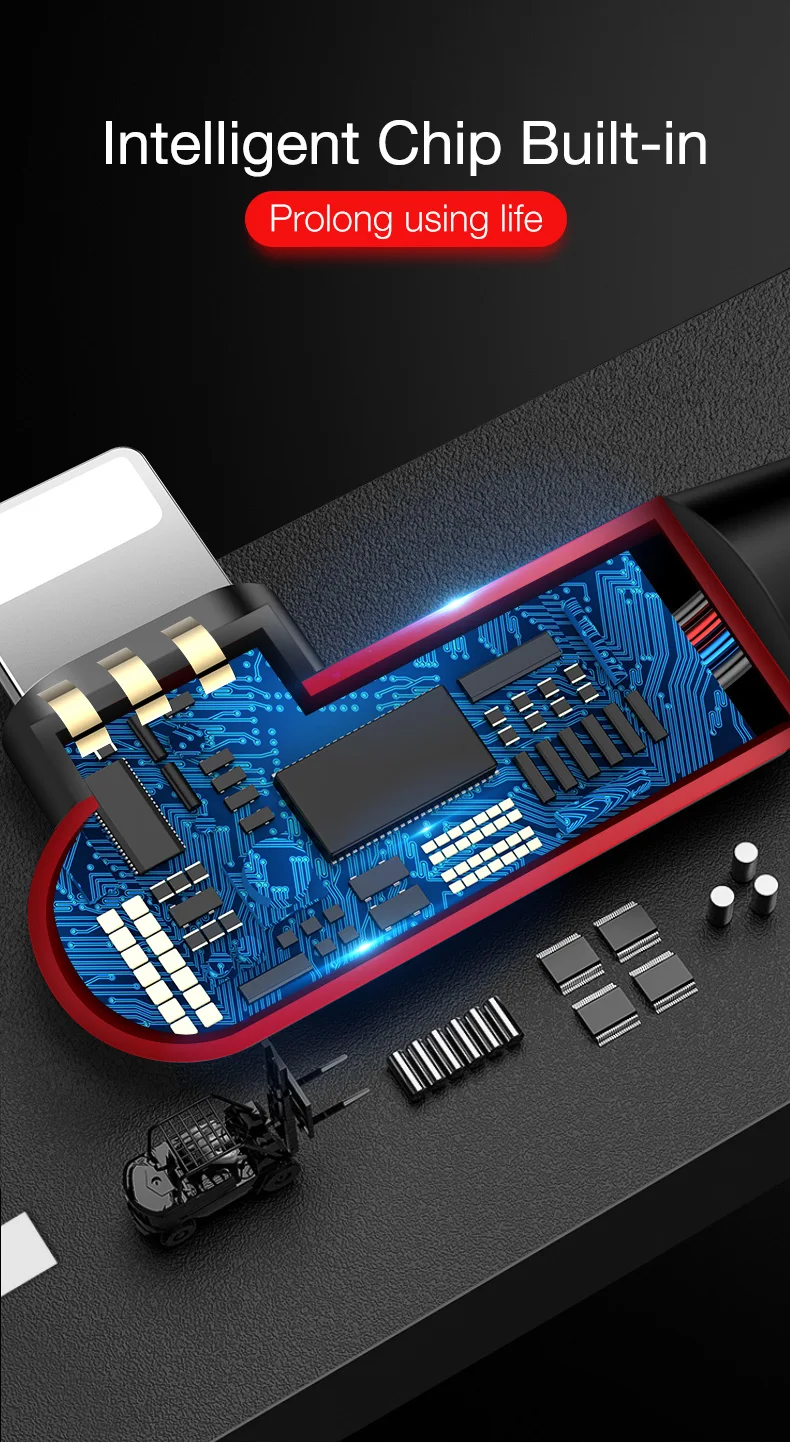 Cafele 90 градусов светодиодный usb-кабель для iPhone 11 pro X Xr Xs Max 8 7 6s Plus мобильный игровой usb-кабель для зарядки для iPhone