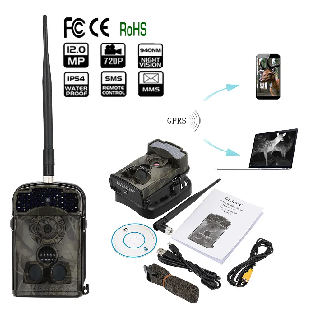 LTL ACORN 5310WMG охотничья камера MMS фотоловушка GSM GPRS Камера для природы ловушки 940 нм 12
