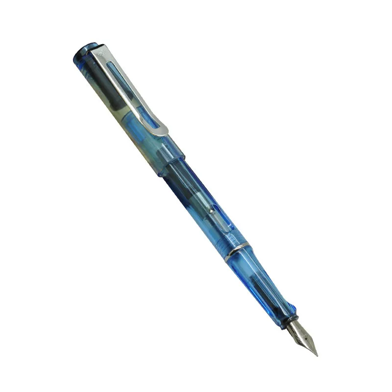 15 Kawaii Candy Colorful Plastic Fountain Pen 0.5mm Ink Pens F nib Standard Type stationery School& Office Supplies - Цвет: 15
