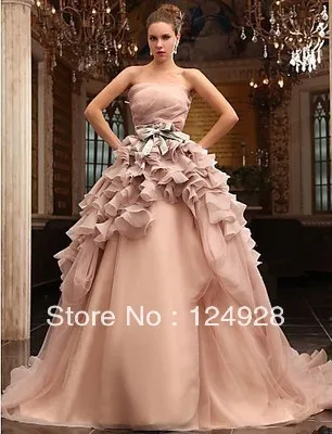 New 2013 pink white/ivory wedding dress custom size 2-4-6-8-10-12-14-16-18-20-22 | Свадьбы и торжества