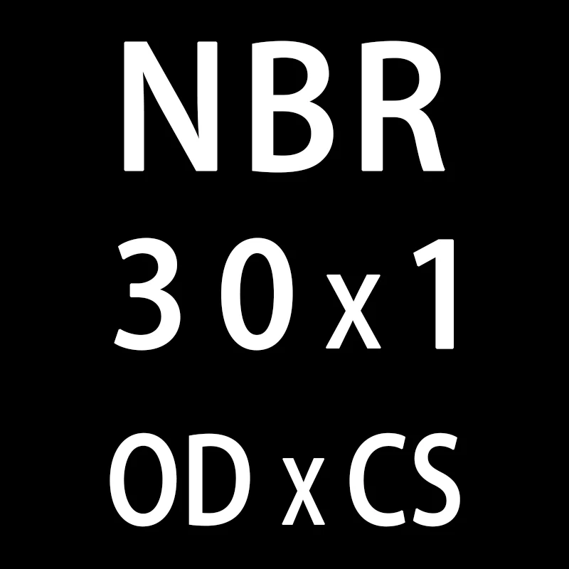 20 шт./лот резиновым кольцом черный NBR уплотнительное кольцо 1 мм Толщина OD22/23/24/25/26/27/28/30/35/40/50 мм колцеобразное уплотнение масла нитрила шайба - Цвет: OD30mm