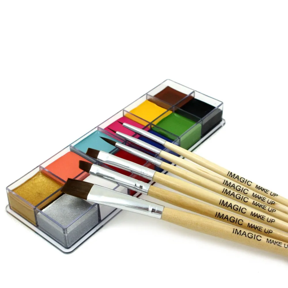 Набор для макияжа на Хэллоуин набор масляная краска лица и тела инструменты