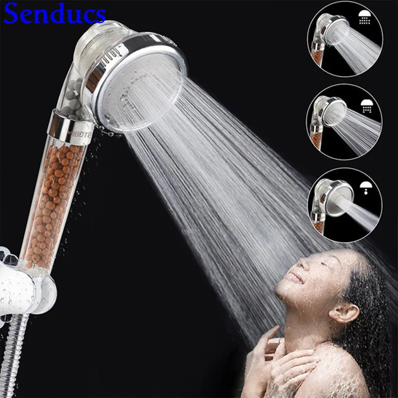 

Senducs Hand Shower модный мощный душ Heaed фильтр Качество ABS ванная комната ручной душ фильтр спа ванная комната ручной душ