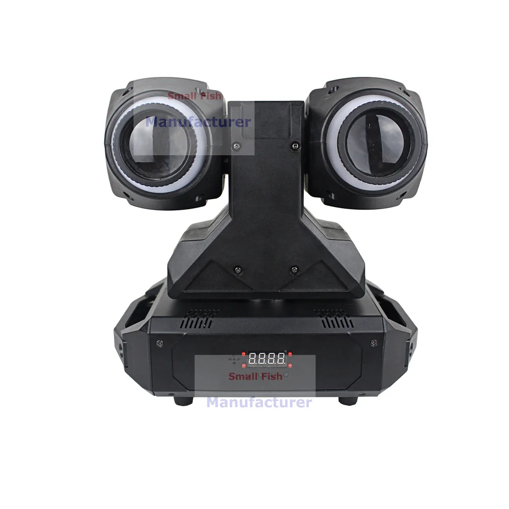 Newest 2X30W RGBW Quad Color LED Moving Head Beam Lights 2X12Pcs Strips 0-100% Linear Dimmer For Xmas Holiday Decorations | Лампы и